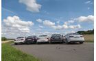 Audi A6, BMW 5er, Mercedes E-Klasse, Jaguar XF