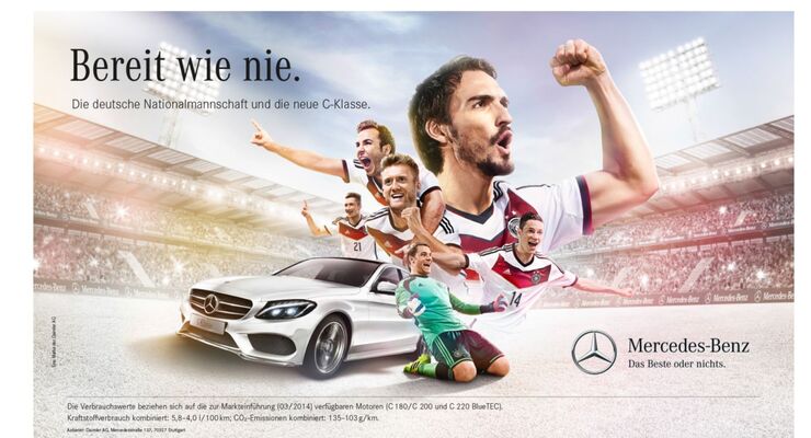 Daimler, C-Klasse, Werbung