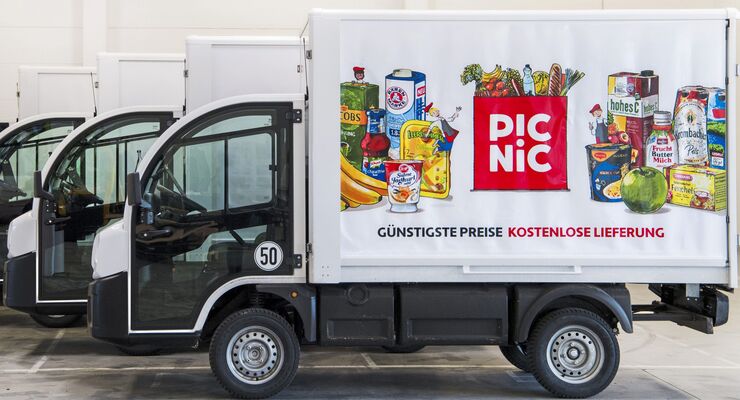 Picnic Elektro-Van Logistik Lebensmittel Lieferung